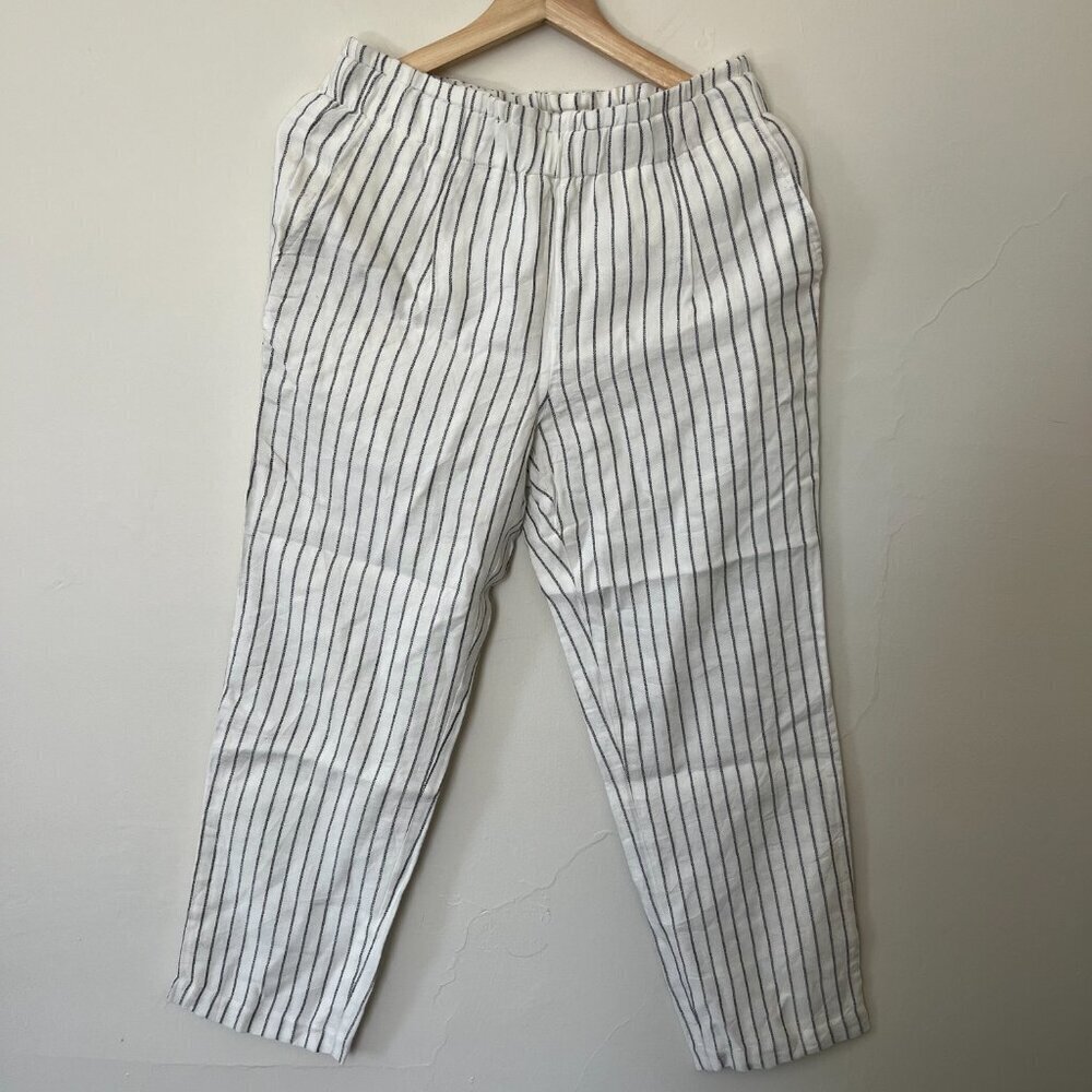 Joie Linen/Viscose Stripe Pant - Size Small
